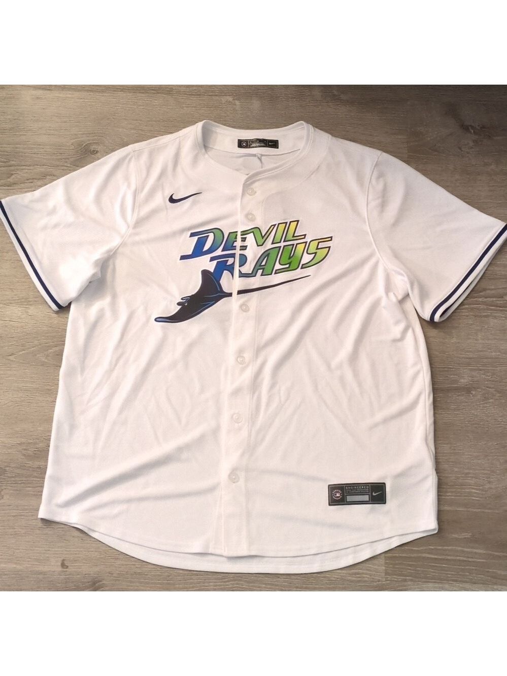 Nike MLB Devil Rays #5 Franco Baseball Jersey Size XL